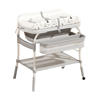 Estación de Cambio de Pañales Portátil Todo en Uno <span class=keywords><strong>con</strong></span> Gabinete de Almacenamiento, Mesa de Cuidado para Bebés Recién Nacidos de Uso Diario - Product Image 1