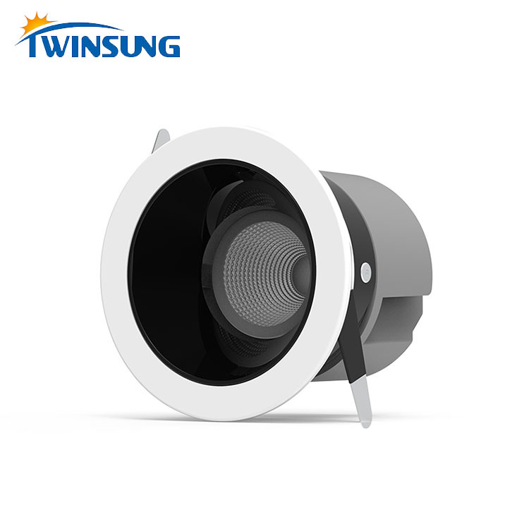 Usine Vente Directe Bonne Qualité Plafond Rond Réglable En Aluminium de moulage En Matrice 7W Spot LED Encastrable