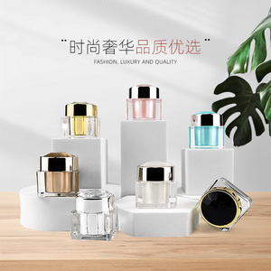 Acrylic <b>Cream</b> Bottle 10g Sample Size Travel Friendly Eye <b>Cream</b> Cosmetic Packaging - Product Image 2