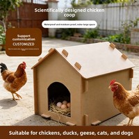Poulailler en plastique imperméable personnalisé pour l'extérieur, abri résistant à l'humidité pour poulets, canards, oies, chats, chiens, détachable