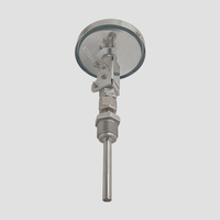 100mm Industrial Bimetal Type Every Angle Bimetal Thermometer Stainless Steel