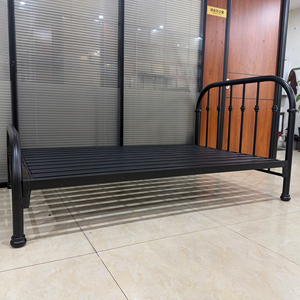 Letti in Metallo Moderni Economici all'Ingrosso, Singoli o Queen Size, con Contenitore, Struttura Bianca o Nera, Mobili per Camera da <span class=keywords><strong>Letto</strong></span>, <span class=keywords><strong>Letto</strong></span> <span class=keywords><strong>Singolo</strong></span> Rialzato con <span class=keywords><strong>Sponde</strong></span> Laterali, Disponibile in Magazzino - Product Image 1