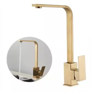 Grifo de <span class=keywords><strong>cocina</strong></span> dorado de lujo, Torneira <span class=keywords><strong>gourmet</strong></span> para <span class=keywords><strong>cocina</strong></span> para uso en hoteles, grifos de agua fría y caliente - Product Image 1