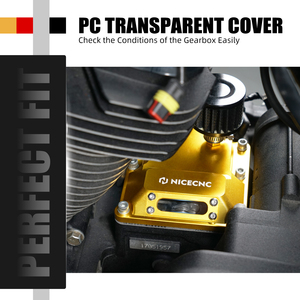 Cubierta Superior de Transmisión Ventilada Transparente NICECNC para Harley Breakout <span class=keywords><strong>FXBR</strong></span> 107 2018-2019 Fat Bob FXFBS 114 2018-2023 2024 - Product Image 2