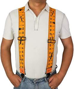 Logotipo personalizado de alta resistencia de 2 pulgadas sólido Clip recto ajustable X <span class=keywords><strong>espalda</strong></span> Suspender hombres sólido Suspender - Product Image 3