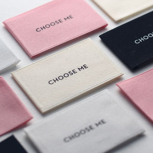 Custom Garment Woven <strong>Label</strong> Custom Small Garment Woven Neck <strong>Label</strong> for <strong>Clothing</strong> - Product Image 5