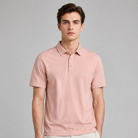 Camisa de punto sin arrugas, sin planchado, con cuello, manga corta, estampada, 12 colores sólidos, ropa de trabajo, uniforme corporativo, venta al por mayor