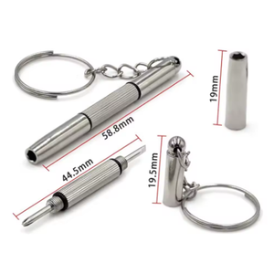 Juego de Destornilladores 3 en 1 para Reparación de Gafas, Lentes de Sol y Relojes, Llavero con Destornillador Mini de Acero Inoxidable, Herramientas Manuales - Product Image 6