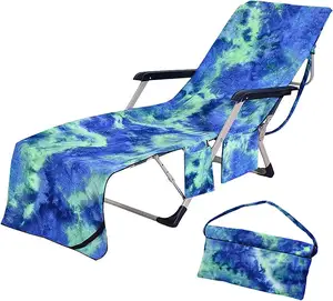 沙滩椅套超细纤维躺椅躺椅毛巾套太阳椅泳池日光浴花园海滩酒店