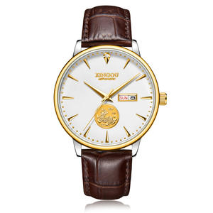 Montre mécanique entièrement automatique pour homme, aiguilles luminescentes, design pièce de monnaie, bracelet en acier inoxydable, cadran en cristal saphir, diamètre 40 mm - Product Image 2