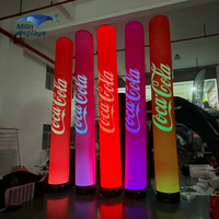 Colonne publicitaire gonflable imprimée sur mesure, scellée à l'air
