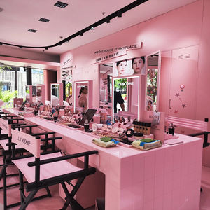 Table de maquillage en forme d'arc, tendance et personnalisable (taille, couleur, aménagement) - Product Image 5