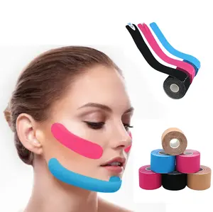 High Quality Face Lift Tape Pre-cropped Waterproof Skin Color Sports Application Technique Ankle KinesiologyTape