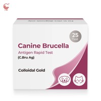 Kit de test rapide de la Brucella canine pour les cliniques vétérinaires et les éleveurs, dépistage pré-maternité, sérum/sang total, 10 min, ISO13485, commande en gros