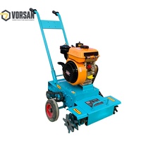 Nettoyeur portable de scories de béton diesel, machine de nettoyage de résidus de béton autoportée, outil de traitement des sols
