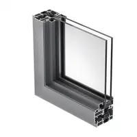 Standard Aluminum Extrusion for Double Glass Window Frame