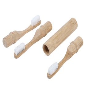 <span class=keywords><strong>Brosse</strong></span> à dents en bambou biodégradable avec tête de voyage remplaçable <span class=keywords><strong>Brosse</strong></span> à dents en bambou amovible au charbon de bois - Product Image 2