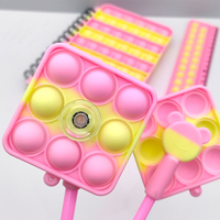 2025 journal Silicone bobine couleur école primaire silicone décompression bulle bloc-notes A5 insérer stylo cahier stylo ensemble