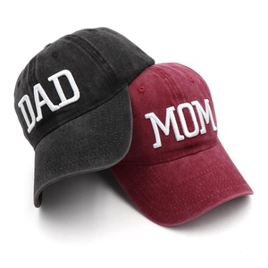 หมวกเบสบอลปักลายตัวอักษร DAD & MOM แบบยูนิเซ็กซ์ - หมวกกีฬาตกปลาสำหรับกิจกรรมกลางแจ้ง ปักโลโก้ได้ตามต้องการ ผ้าฝ้าย 100% สไตล์สปอร์ต - Product Image 2