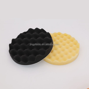 Éponges de polissage en mousse ondulée noire Jinghe de 8 pouces, haute efficacité, haute qualité, pour polissage automobile, modèle OEM - Product Image 2
