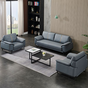 Ensemble de <span class=keywords><strong>canapé</strong></span> modulaire avec fauteuil inclinable 5 places en similicuir Confort ergonomique Meubles de salon Facile à assembler - Product Image 2