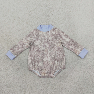Ropa de Bebé para Hermanos, Niños y Niñas, Manga Larga, Camuflaje con Hojas, Mono Deportivo Tipo Choker - Product Image 4