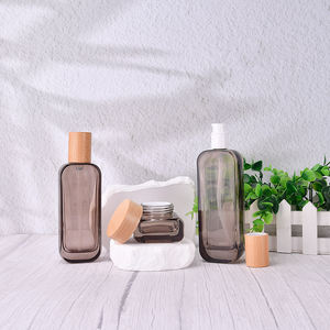 Venta al por mayor claro esmerilado cosmético cuidado de la piel crema tarro desmaquillante <span class=keywords><strong>agua</strong></span> <span class=keywords><strong>micelar</strong></span> esencia cuerpo cara suero botella de vidrio conjuntos - Product Image 3