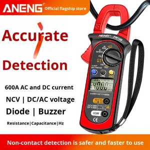 Multímetro Digital <span class=keywords><strong>ANENG</strong></span> PN106 de Alta Precisión con Precisión de 0.5, Anti-Quemaduras, Pinza Amperimétrica Inteligente para Electricistas, <span class=keywords><strong>Amperímetro</strong></span> de CA/CC - Product Image 5