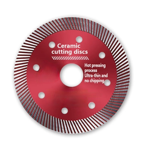 Lame de scie circulaire diamantée industrielle, finition nitride, dents en maille rouge, procédé de pressage à chaud, OEM, diamètre 110 mm, garantie 1 an - Product Image 1