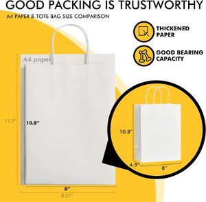 Bolsas de Papel Kraft Marrón Desechables, Biodegradables, Reciclables y Ecológicas con Logotipo Personalizado para Comida para Llevar, Restaurantes y Cafeterías - Product Image 3