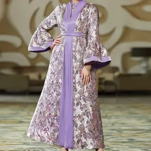 OEM New Dubai Arab Girls' Evening Dress for Muslim Banquets Traditional Muslim Clothing&Accessories Dress