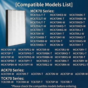 Filtre de remplacement KAFP029A4 pour purificateur d'air compatible avec les séries MC70M MC70N ACK70M, filtre électrostatique HEPA, 1 pièce MOQ - Product Image 6