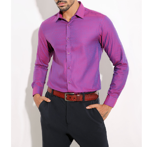 OEM Custom Men's Formal Business Casual Long Sleeve Dress Shirt Plain <b>Bamboo</b> <b>Fiber</b> Anti-Wrinkle Direct for Autumn Season-BD - Product Image 6