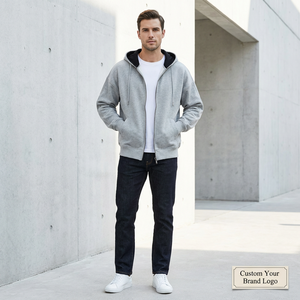 Sudadera con Capucha <span class=keywords><strong>de</strong></span> Forro Polar <span class=keywords><strong>de</strong></span> Primera Calidad, Personalizada, Estilo Urbano, para Hombre, Talla Grande, Cálida para Invierno, para Tiendas <span class=keywords><strong>de</strong></span> <span class=keywords><strong>Ropa</strong></span> Urbana y Hip Hop - Product Image 2