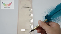 Vente en gros plume artisanale calligraphie plume d'oie or vintage stylo plume pour écrire Signature cadeau mariage fête approvisionnement décor