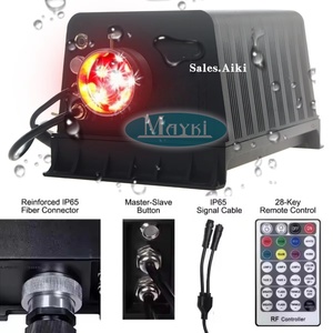 Moteur d'éclairage à <span class=keywords><strong>fibre</strong></span> optique DMX 60W blanc chaud 3000K, roue de couleur RGBW, moteur d'éclairage à <span class=keywords><strong>fibre</strong></span> optique scintillante, source lumineuse pour extérieur - Product Image 4