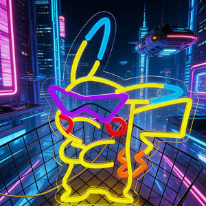 Enseignes néon en acrylique prêtes à être expédiées pour la décoration, lumières <span class=keywords><strong>LED</strong></span> personnalisées sur le thème de l'anime, du gaming et des Pokémon - Product Image 3