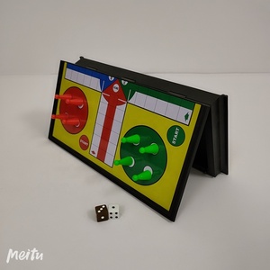 Hot bán xách tay gấp giáo dục du lịch trong nhà bàn cờ trò chơi thiết lập trẻ em món quà với vật liệu nhựa cũng bao gồm <span class=keywords><strong>Ludo</strong></span> - Product Image 5