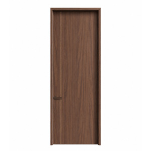 Puerta de Madera Maciza de Estilo Minimalista para Interiores, Apertura Manual, Aislamiento Acústico, Superficie Acabada, para Uso en Dormitorios - Product Image 1