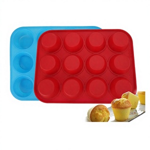 <span class=keywords><strong>Stampo</strong></span> per Muffin <span class=keywords><strong>in</strong></span> Silicone Alimentare a 12 Cavità, Vendita Diretta dalla Fabbrica - <span class=keywords><strong>Stampo</strong></span> da Forno Domestico Modello CXKP-2006A - Product Image 1