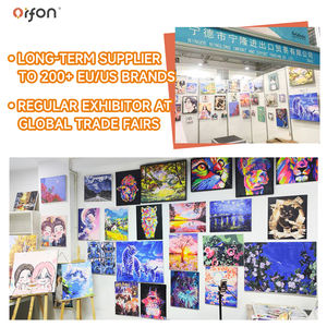 ORFON-Mini peinture murale à mémoire de voyage, 6 pièces, chiffres suspendus, bricolage, lin décoratif moderne, écologique et durable - Product Image 3