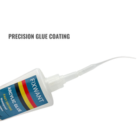 Colle acrylique transparente 30ML FIXWANT PMMA forte liaison instantanée pour ABS Plexiglas PVC plastique étanche à séchage rapide