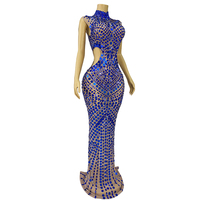 Robe de soirée en strass Novance Y3737, vêtements de mode en gros, robe sans manches pour femme, taille plus, vêtements pour club et soirée, 2024