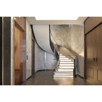 Escalier en colimaçon moderne pour appartement, villa, avec installation DIY et utilisation en intérieur