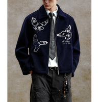 Veste de baseball en molleton de coton à sequins brodés de haute qualité pour hommes, coupe courte, poids lourd, manches longues, veste universitaire pour homme
