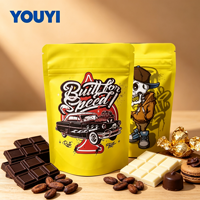 Sachets Mylar personnalisés imprimés 3,5g, finition mate, pour chewing-gum, emballage plastique anti-odeur, pochette refermable à fermeture éclair pour snacks et noix