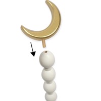 Ensemble de 3 Minarets Islamiques Décoratifs Beige Ornements en Bois pour Ramadan Centre de Table Eid Mubarak Décoration en Bois