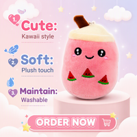 Vente en gros usine Porte-clés en peluche doux de 10 cm en forme de tasse de thé au lait, pendentif Boba, breloque de sac, cadeau anti-stress pour sac à dos