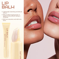 Nieuwe Aanwinsten Private Label Vegan Lipgloss Hydraterende Lipverzorging Aangepaste Roze Verpakking Peptide Lipbalsem