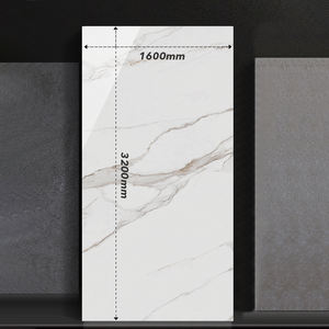 Prezzo di fabbrica 1600x3200 grande lastra di marmo bianco Carrara pietra sinterizzata ingegnerizzata per interni soggiorno sala <span class=keywords><strong>da</strong></span> <span class=keywords><strong>giardino</strong></span> piastrelle - Product Image 3